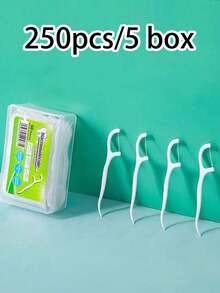 50pcs Deep Cleaning Floss Picks, Portable Disposable Dental Floss Sticks For Good Oral Care, Suitable For Travel And Daily Life, Essential Item - Multicolor - View 7