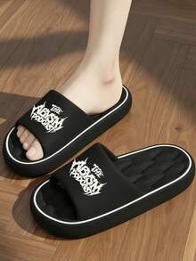 Fashionable Versatile Spring/Summer Unisex Sandals, Comfortable For Long Wear Without Foot Fatigue, Quiet And Durable Sole, Essential For Home/Hotel/Office - Black - View 6