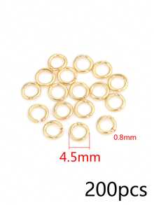 200 Pcs 304 Stainless Steel 18K Gold Plated Multi-Size Open Jump Rings Connector Rings, Handmade DIY Accessories For Necklace And Bracelet Making - Open Ring - View 14