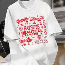 Retro Katseye Beautiful Chaos T-Shirt, Gift For Women And Men, Harajuku Kawaii T-Shirt, Y2K Clothing For Women, Tops7 - 白色 - 查看 1
