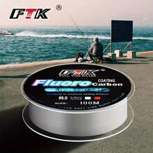 FTK 50M/54.6Yards 100% Fluorocarbon Monofilament Fishing Line Leader - Multicolor - View 14