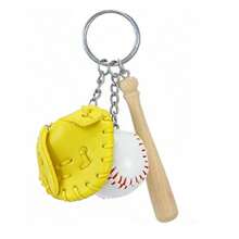 Juego de regalo de llavero de béisbol personalizado, llavero de bate y guante de béisbol (adecuado para hombres, adolescentes), regalos para entusiastas de los deportes, regalo ideal para él - Llavero de béisbol multicolor - Ver 13