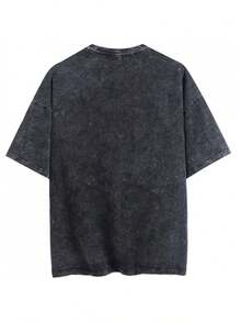 Casual T-Shirt With Poodle Dog Print For Everyday Wear In Summer And Spring - 黑色 - 查看 3