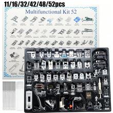 11/16/32/42/48/52件縫紉機壓腳套組，完整縫紉機壓腳套件，家用縫紉機縫紉配件，縫紉機配件，DIY縫紉配件 - 銀色 - 查看 1