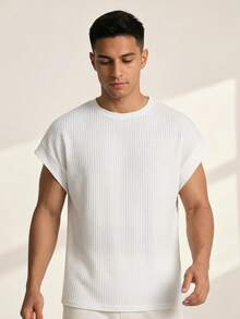 Driftmere Men Bat Sleeve Short Sleeve Vacation Basic Plain T-Shirt Father's Day – A Fathers Day Gift Guide - White - View 1
