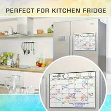 1 Stück abwischbarer Kühlschrankkalender, geeignet für Kühlschrank, Whiteboard, abwischbarer Kalender, wiederverwendbar, leicht zu reinigen, mit wöchentlichem und monatlichem Design, sehr praktisch für die Zeitplanung, geeignet für Büro, Zeitplanung zu Hause, nützliches magnetisches Kalenderset für Zuhause - Mehrere Spezifikationen - Übersicht 7