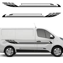 露營車 RV 廂型車露營車房車賽車運動條紋車身側貼乙烯基貼紙裝飾汽車改裝配件 - 汽車貼紙 - 查看 2