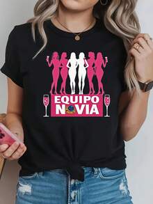 Women T-Shirts - Black - View 1