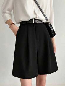 Tailored Bermuda Shorts Without Belt - Foreign Fashion - Multicolor - View 1