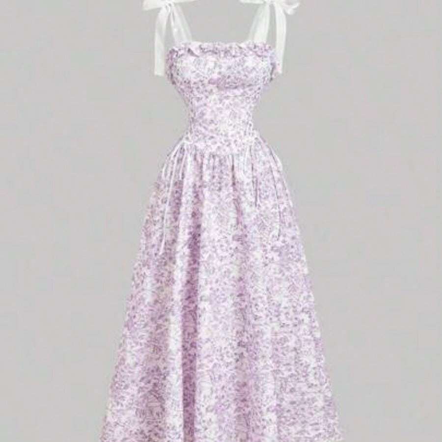 Women Midi Dresses - Purple Lilac - View 1