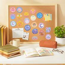50 hojas de pegatinas transparentes estilo bordado vintage con motivos florales y fauna, para manualidades DIY, scrapbooking, artículos diarios, decoración impermeable - 50 unidades - Ver 7