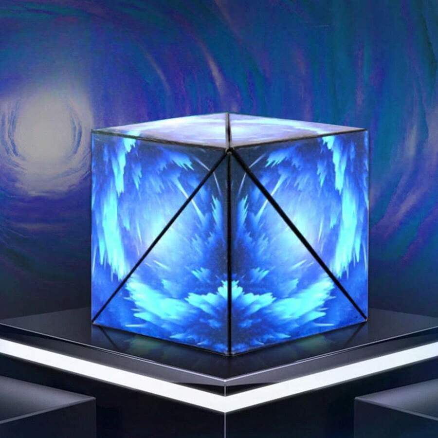 New Magic Cube: Geometric Variable Magnetic 3D Flip Puzzle Cube, Stress Relief And Relaxation - Mây lành - Xem 1
