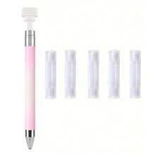 1 Set Luxury Diamond Painting Pen Kit, Includes Self-Adhesive Beads And Synthetic Gemstone Pickup Tool, For Nail Art Painting, 1pc Diamond Art Accessory, Includes 5pcs Replaceable Wax Sticks - Sets - View 17