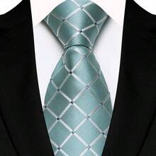 1pc Men's 8cm Rose Gold Plaid Tie, Fashionable Personalized Tie For Wedding Party - Rose Gold - View 9