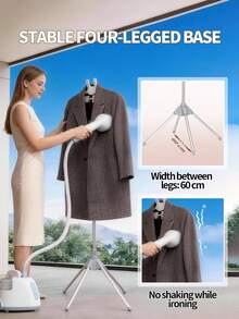 Foldable Steam Iron Stand, Height Adjustable, Universal Steam Iron Stand, Compatible With Most Steam Irons, Portable Hanging Rack, Convenient For Ironing And Storage, 360° Rotating Hanger With Clips. - A - View 4