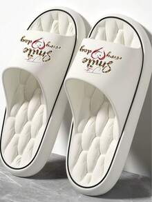 Fashionable Versatile Unisex Couple Spring/Summer Sandals, Essential For Home, Hotel, Outdoor Hiking, Comfortable Sole For Long Wear Without Fatigue, Easy To Clean - White - View 1