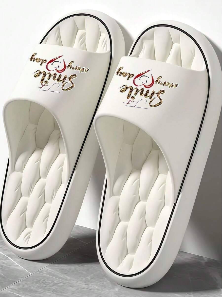 Fashionable Versatile Unisex Couple Spring/Summer Sandals, Essential For Home, Hotel, Outdoor Hiking, Comfortable Sole For Long Wear Without Fatigue, Easy To Clean - White - View 1