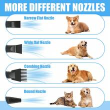 Blue Portable Pet Hair Dryer 2000W Blower For Dog Cat Grooming - EU F Type Plug(220-240V) - View 4