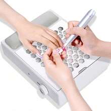 GCCSJ Nail Dust Collector For Nail Tech & Salon – Adjustable Speed Nails Extractor Vacuum With Reusable Filter & Magnetic Detachable Dust Cup, Low Noise Professional Fan For Acrylic Nail Art Manicure Polishing, Easy Clean - 預設 - 查看 10
