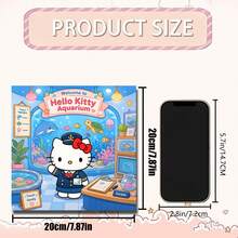 SANRIO GDTME HELLO KITTY 水族館：1本兒童與青少年著色本，可愛 Hello Kitty 水族館主題線條藝術，120gsm 厚紙，24頁，舒壓著色頁，適合作為禮物、派對、居家裝飾和家庭活動 - 填色書 - 查看 4