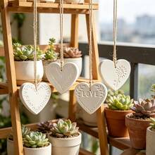 1個DIY花卉愛心圖案黏土模具 矽膠模具 愛心吊墜 包裝裝飾吊墜 樹脂模具 - 灰色 - 查看 5