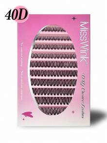 Miss Wink 80/140/200片装 40D 柔软卷翘假睫毛，8-16mm 混合长度，4/7/10 排，直径 0.07mm，轻盈，3D 效果，打造自然到浓密的妆容，适合日常佩戴或特殊场合。 - 黑色 - 查看 8