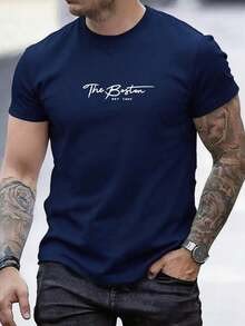 Summer Men's Crew Neck T-Shirts Gym Leisure Vacation High Quality Men's Shirts Fashion Prints Y2K Men's Clothing Festival Sweatshirt Men's Sets Gifts For - 白色 - 查看 1
