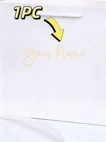1/3/5pcs Custom Name Decal Stickers, Personalized Name Labels, Waterproof Removable Stickers, Great For Wedding Decorations, Bachelorette Party Favors, Graduation Gifts, Bridal Shower, Birthday, Bridesmaid Gift Bags, Gift Boxes, Customizable Decals. - Multicolor - View 10