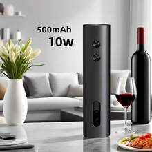 Rechargeable Electric Wine Bottle Opener With Foil Cutter, Pourer, Vacuum Stopper And Storage Base, Type-C Charging Automatic Corkscrew - Multicolor - View 6