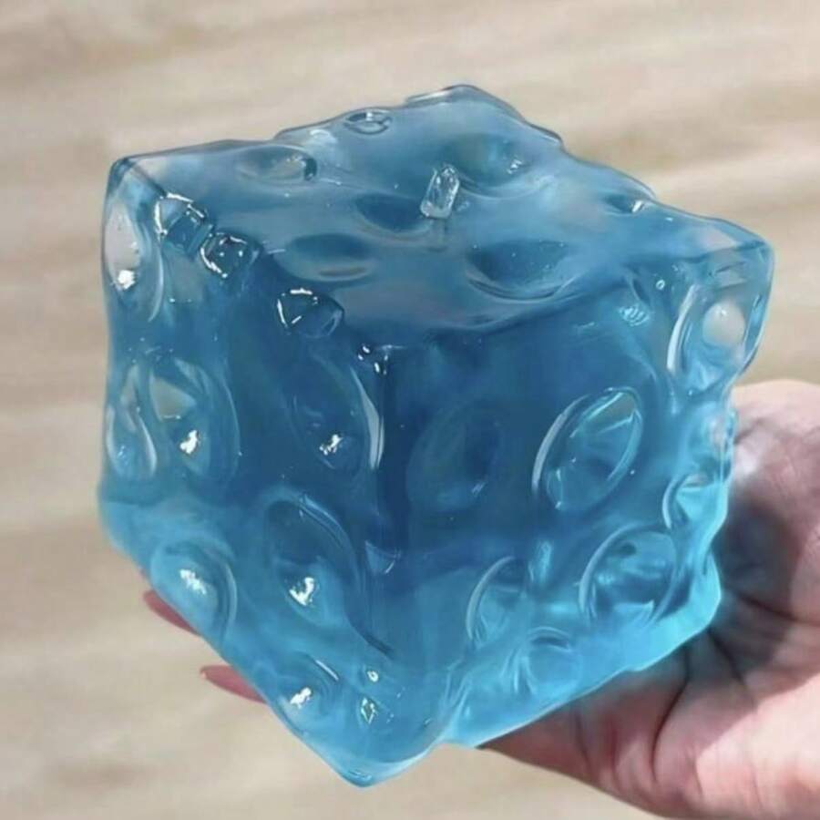 1个巨型毛绒奶酪玩具，纯手工制作，采用椰子油，柔软易塑形，回弹缓慢，适合女孩，青少年减压玩具，礼物，挤压玩具，麦芽可塑挤压玩具，新款透明奶酪减压玩具，柔软毛绒玩具，史迪奇玩具，旅行玩具，课堂减压玩具，迷你小物，洗澡玩具，圣诞文具，减压球，生日礼物，圣诞礼物，万圣节礼物，完美礼物