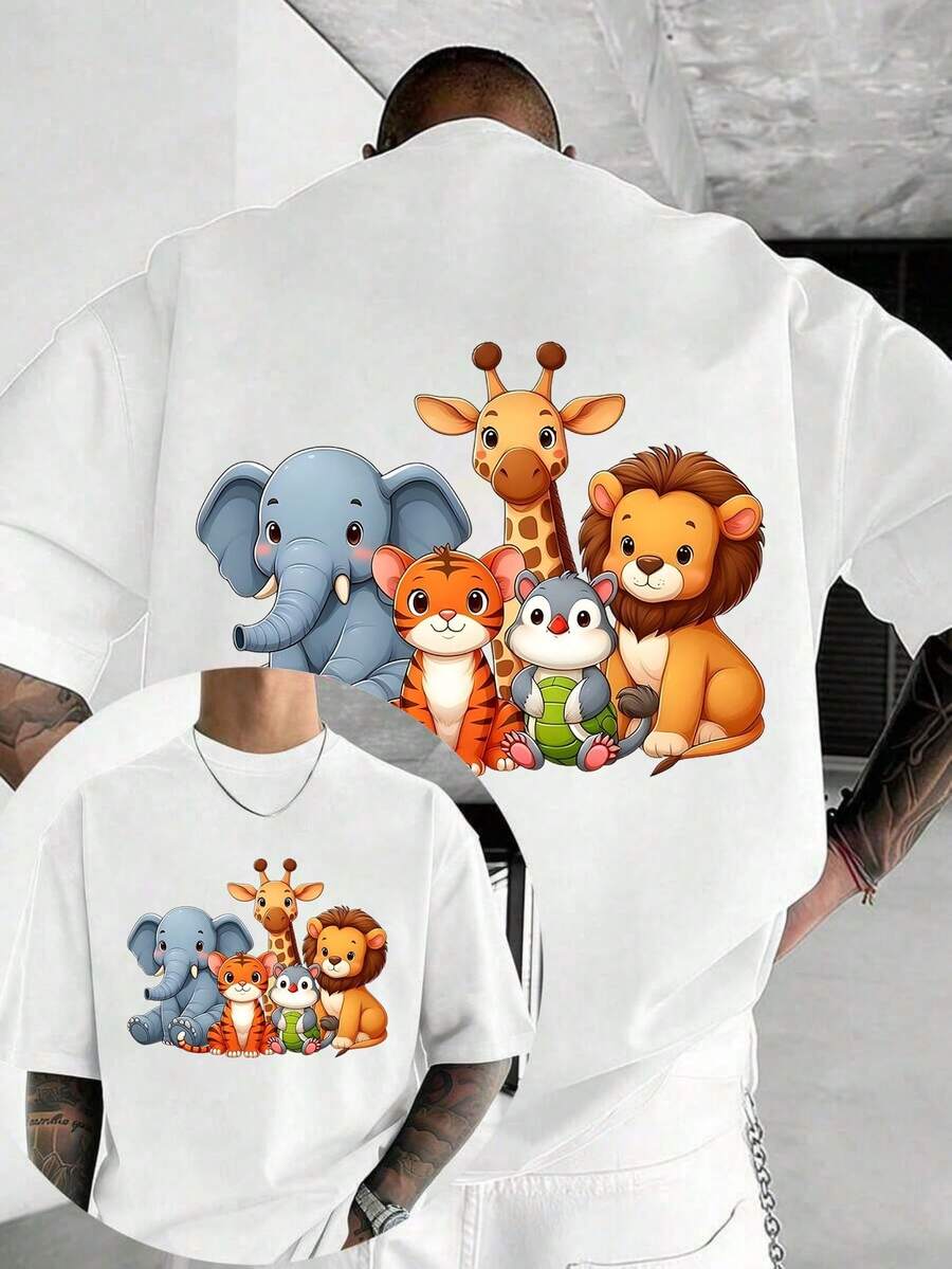 Men T-Shirts - 白色 - 查看 1