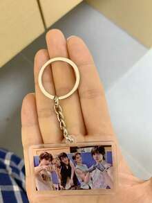 CORTI/S Korean Boyband 5-Member Group Photo Acrylic Keychain Pendant, High-Quality Backpack Decoration, Gift For Fans, Friends, Graduation - Multicolor - View 10
