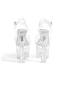 Rollcall Sexy New European And American Fashion Nightclub Racing Model Pole Dancing High Heel Sandals - Clear - View 4