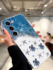 1個時尚海洋海龜海星仿珍珠手機殼 軟質保護套 適用於 Honor Galaxy A04e/12/A13/A14/A34/A50/A52/A53/A54/S21/S22/S23/S24/S25/S25Ultra/S25FE/S26/S26 PLUS/S26 ULTRA/S26 EDGE/ 6A/7A/8A/ 12T/13T/15T/15 TPRO, [國際版非本地版] - 無色 - 查看 6