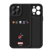 Miniso Marvel Black Panther, Spider-Man, Iron Man, Captain America, Thor Phone Cases Are Compatible With IPhone 17 Pro Max/17 Pro/Air/16 Pro Max/15 Plus/14/13/IP 17/15 Pro/12 Pro/11/16 Plus. These Drop-Proof And Scratch-Resistant Protective Cases Are Compatible With Apple Devices. - Black - View 2