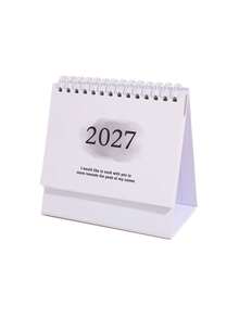 1 Pc Desk Calendar 2027 - Compact Vertical Flip Design, Durable Metal Ring Binding, Clear Monthly Layout - Simple And Fresh Calendar, Perfect For Home Office Or School Organization, Sophisticated Desk Calendar - Multicolor - View 29