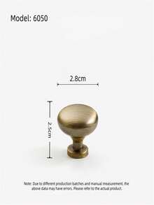 1pc Antique Style Embedded Metal Handle, Suitable For Drawers, Cabinets, Trash Cans, Comes With Installation Hardware, Painted Surface Finish, Suitable For Home Furniture - Bronze - View 20
