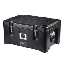 Insulated Food Carrier, 36-Quart Capacity, Stackable Catering Hot Box With 3 Stainless Steel Pans, Top-Loading LLDPE Food Warmer With Side Handles - 36 cuartos - 查看 8