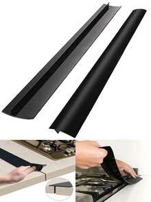 1/2pcs Silicone Stove Gap Cover, Kitchen Countertop Gap Filler Strip, Heat-Resistant Oven Gap Seal Strip, Suitable For Countertop, Stove, Washing Machine, Oven, Dryer, Kitchen Supplies, Kitchen Accessories, Kitchen Tools - Multicolor - View 3