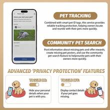 1pc Customized Silicone Round Pet Dog Tag, With Personalized Name Engraving And Privacy Protection QR Code Contact Information, Trackable Location For Pets, Multi-Functional Use, Suitable As A Gift For Dog Lovers And Owners - Multicolor - View 7