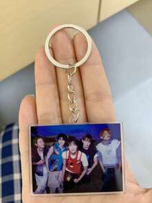 CORTI/S Korean Boyband 5-Member Group Photo Acrylic Keychain Pendant, High-Quality Backpack Decoration, Gift For Fans, Friends, Graduation - Multicolor - View 11