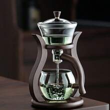 1件/[One Deer For You]懶人自動茶具組，高硼矽玻璃磁吸出水口茶濾，居家功夫茶全自動過濾茶水分離創意鹿形公道杯與蓋碗套組，茶壺 - 彩色 - 查看 7