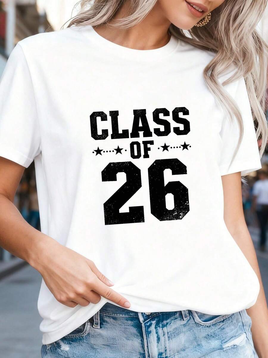 Graduation T-Shirt Class Of 2026, Fun Gift For Senior Students-1 - White 3 - View 1