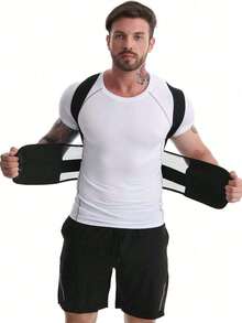 2026 New Single-Piece Back Support Belt, Lower Back Support Belt, Breathable Mesh Material, With 6 Support Bars And Dual Adjustable Straps, Good Breathability, Suitable For Men, Easy To Wear, Can Compress Abdomen And Shape Body, Lift Buttocks, Sports Waist Belt, Shaping Waist Belt And Fitness Waist Belt - Black - View 2