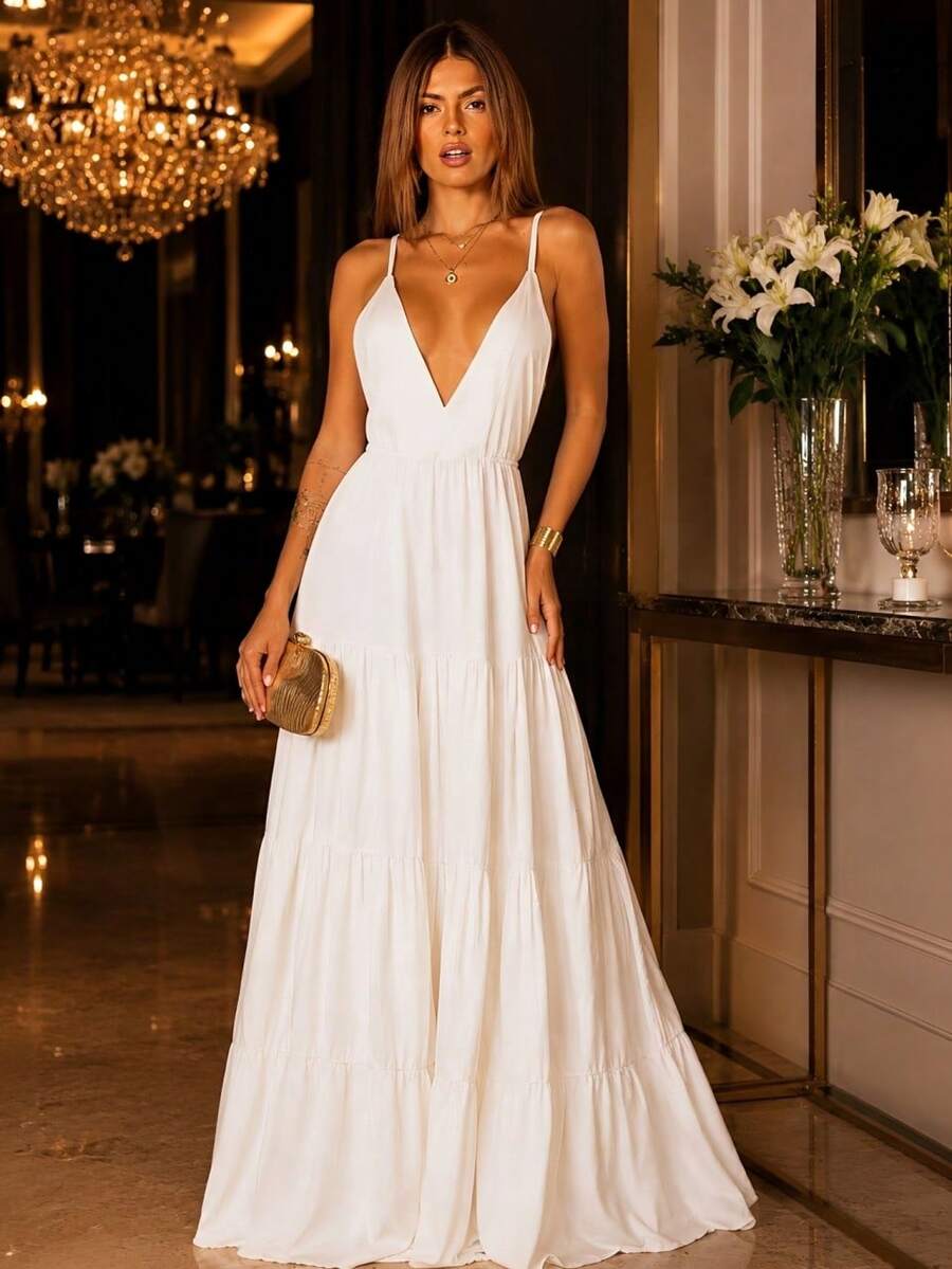 Women Dresses - White - View 1