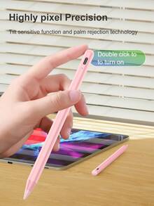 相容 iPad 的觸控筆，支援手掌防誤觸與傾斜感應，90mAh 電池，相容 iPad 第 10 代 10.9 2022、Air4/5/6/M4、A16 第 11 代 2025、Air11&13 吋 (M3/M2)、Pro 11/12.9 吋 - 粉紅色 - 粉色 - 查看 4