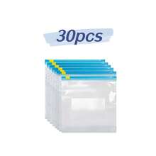 10/30pcs 3 Sizes Ziplock Fresh-Keeping Bags, Food Classification Storage Bags, Food Preservation Sealing Bags, Suitable For Fruits, Grains, Vegetables And Meats, Kitchen Storage And Preservation, Kitchen Accessories - View 12