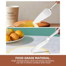 1/2pcs Elegant Cake Server Set, Retro Embossed Handle Cake Knife And Spatula, Durable Dessert Serving Tools For Afternoon Tea Celebration Wedding Party - View 5