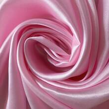1pc Faux Silk Satin Fabric, Glossy Satin For Wedding Dress, Sleepwear, Home Decor DIY, Tablecloth, Background Material - Pink - View 13