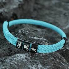 diffone Fashion Triathlon Design Men Sport Bracelet Handmade Adjustable Bracelet For Men Armband Jewelry - Triathlon - View 10